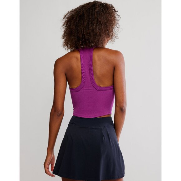 🆕 FP MOVEMENT All Clear V Neck Cami / Deep Mulberry - Picture 4 of 8